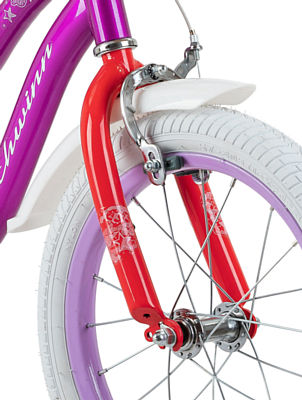 Велосипед Schwinn Elm 16 + корзина 2022 Purpule/White