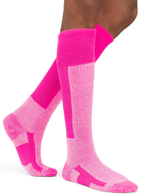 Носки THORLO'S Skiing Maximum Cushion Over-Calf Schuss Pink/White