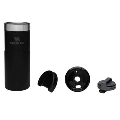 Термокружка Stanley The NeverLeak Travel Mug 0,47L Matt Black