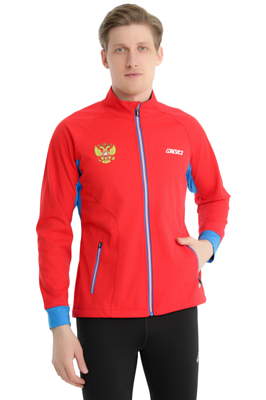 Куртка беговая KV+ Cross Red\Blue Rus