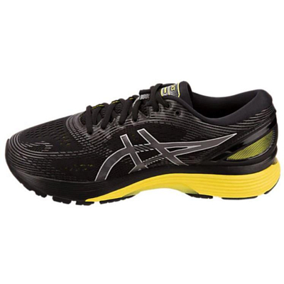 Беговые кроссовки элит Asics 2019 Gel-Nimbus 21 black/lemon spark