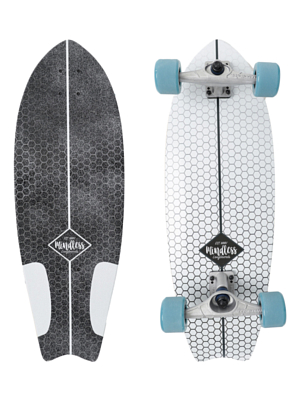 Лонгборд Mindless Surf Skate Fish Tail White