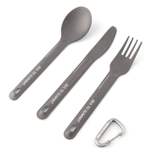 Столовые приборы Sea To Summit AlphaLight Cutlery Set 3pc Knife/Fork and Spoon Grey Anodised