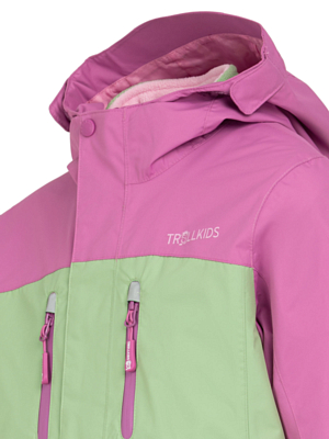 Куртка детская Trollkids Bryggen 3 in 1 Mallow Pink/Pistachio Green/Wild Rose