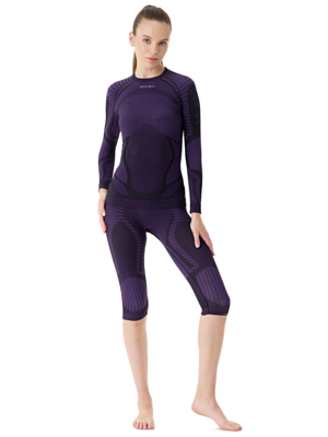 Кальсоны 3/4 Accapi X-Country Pants Black/Purple