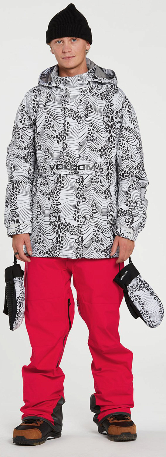 Куртка-анорак сноубордическая Volcom Melo Gore-Tex Pullover White Print