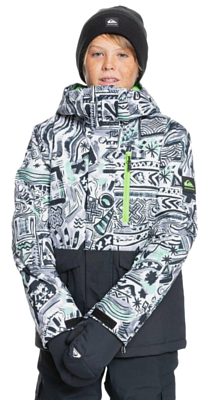 Куртка сноубордическая детская Quiksilver Mission Block Boy's Snow Jacket Black Quik Archives Original