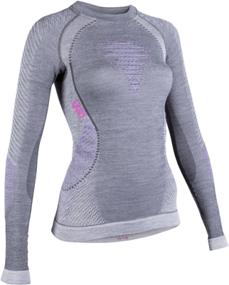 Термобельё верх UYN Fusyon Lady Underwear Shirt Long Sleeves Anthracite/Purple/Pink