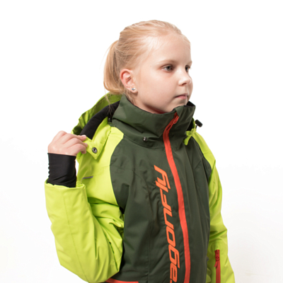 Куртка сноубордическая детская Dragonfly Gravity Teenager Green/Orange