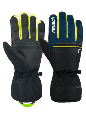 Перчатки REUSCH Snow King Blck/Dress Blu/Saf Yellow