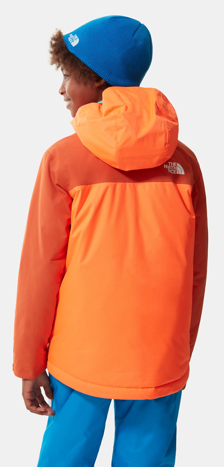 Куртка горнолыжная детская The North Face Snowquest Plus Jkt Y Pwrorg/Brntochr