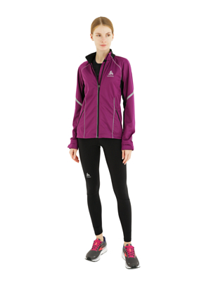 Куртка беговая ODLO Jacket FREQUENCY Grape Juice/Black