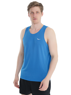 Майка беговая Saucony Stopwatch Singlet Directoire Blue