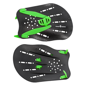 Лопатки для плавания MAD WAVE Paddles Black