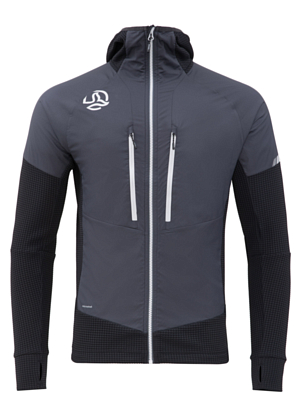 Куртка беговая Ternua Agile Hybrid Jacket M Black/Whales Grey