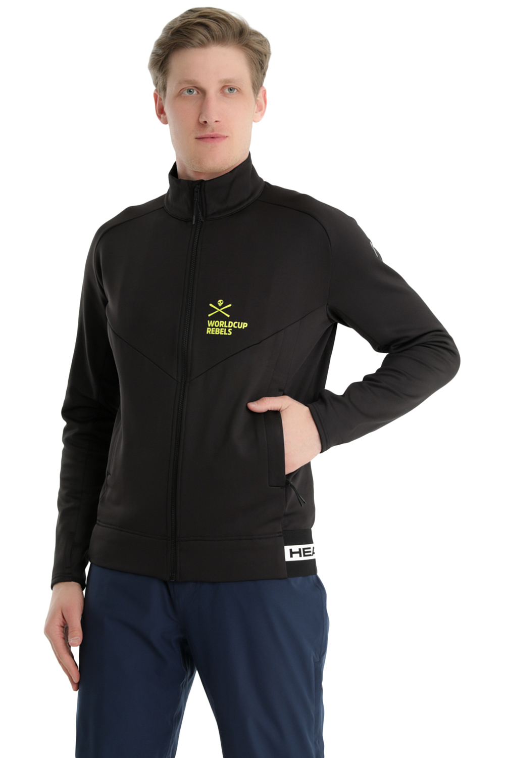 Толстовка HEAD Race Midlayer Fz M Black