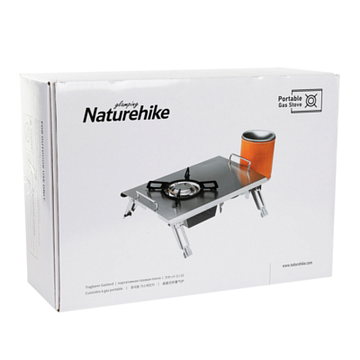 Плита газовая Naturehike G01 tabletop Folding Single Head Gas Furnace Silver