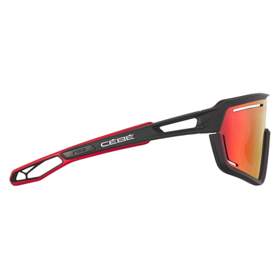 Очки солнцезащитные CEBE Strack Vision Black/Red Matte-Zone Grey/Red