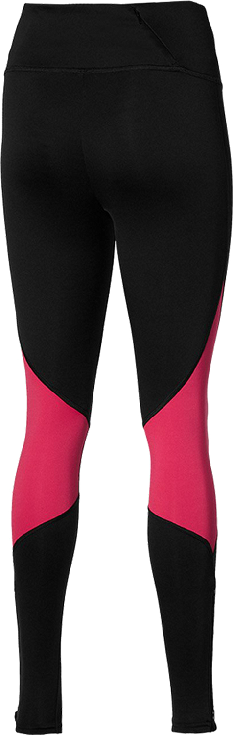 Тайтсы беговые Mizuno Waramlite Tight W Черный/Красный