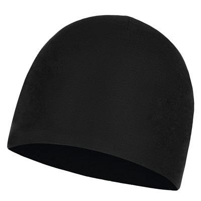 Buff Microfiber Reversible Hat Solid Black