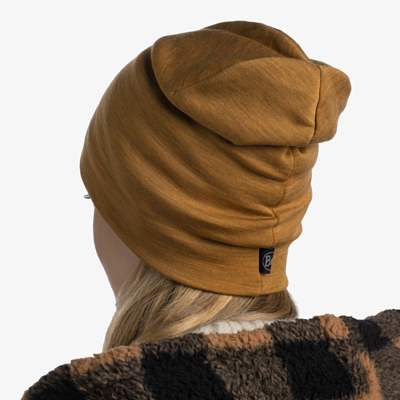 Шапка Buff Merino Heavyweight Hat Solid Mustard