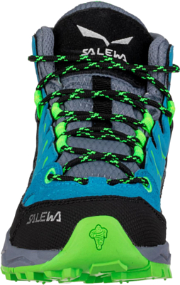 Ботинки детские Salewa Alp Trainer Mid Gtx Jr Blue Danube/Fluo Green