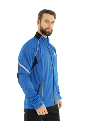 Куртка беговая ODLO Jacket FREQUENCY Olympia Blue/Black