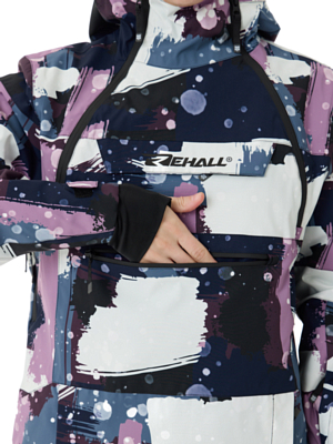 Куртка сноубордическая Анорак Rehall Vie-R Camo Abstract Lavender