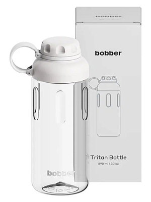 Бутылка Bobber Tritan Bottle 890 мл Sand Grey