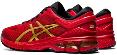 Asics Gel kayano 26 lucky Classic red Pure gold