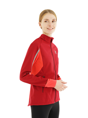 Куртка ODLO Jacket Pro Warm AEOLUS W's Rumba Red/Hibiscus