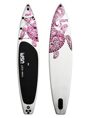 Надувной SUP комплект USM COMPANY Luxe Sport 12,6&quot; Magenta/Turtle