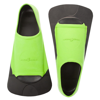 Ласты для бассейна MAD WAVE Fins Training II Rubber Green