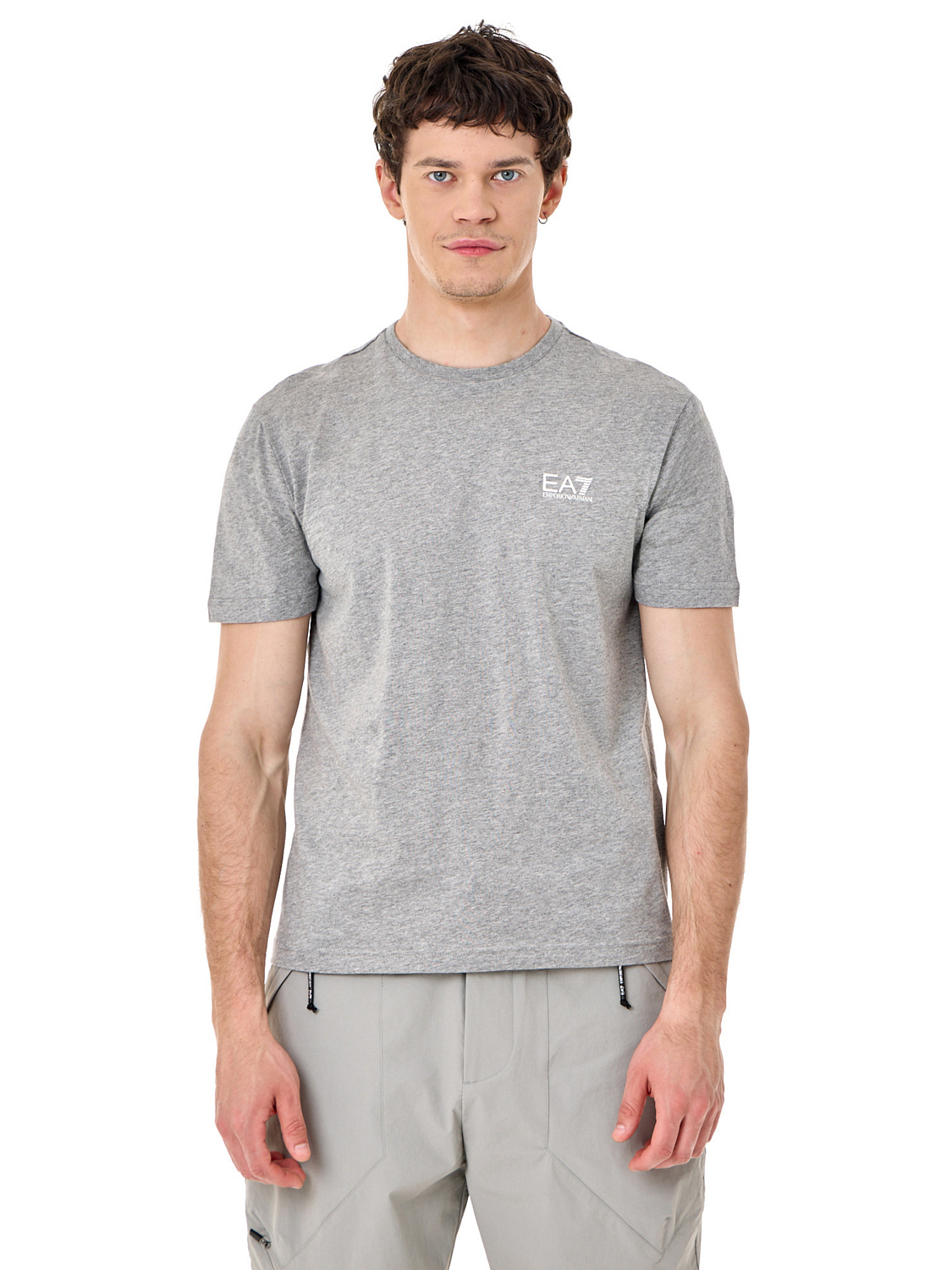 Футболка EA7 Emporio Armani Logo Series Extended Med.Grey Mel