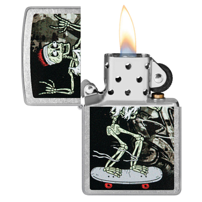 Зажигалка Zippo Skateboard Design Street Chrome