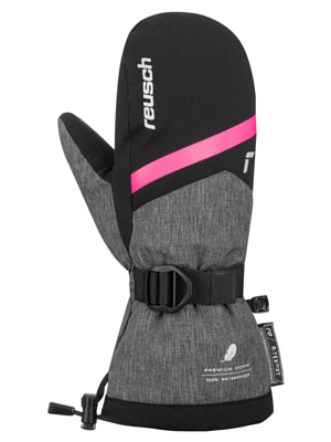 Варежки детские REUSCH Kito R-Tex Xt Junior Black/Black Mellange/Pink Glo