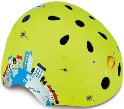 Велошлем Globber Printed Helmet Junior зеленый