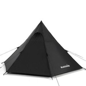 Палатка кемпинговая BlackDog Pyramid Tent M With Skirt Black Silver