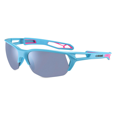 Очки солнцезащитные CEBE Strack Ultimate L Blue/Black/Pink-Zone Grey/Silver