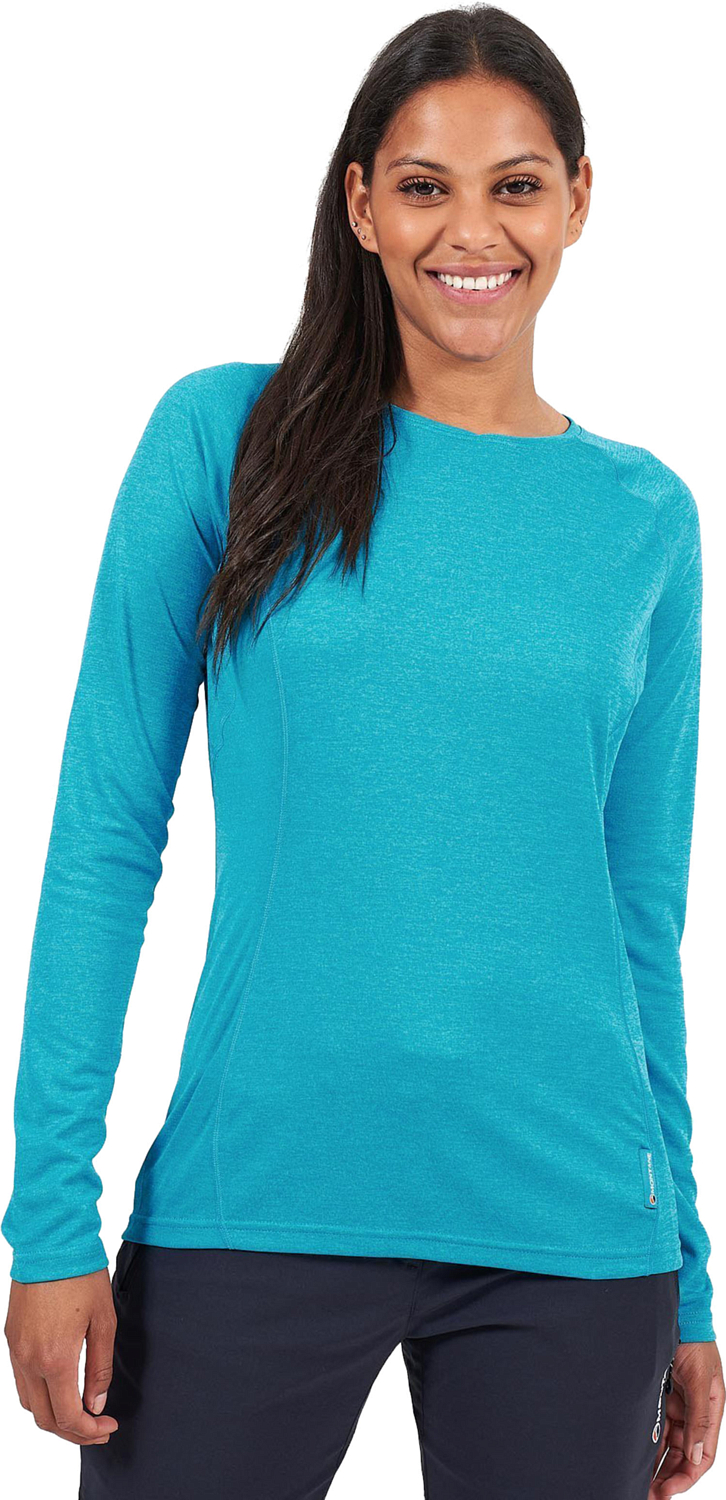 Футболка с длинным рукавом Montane Fem Dart Long Sleeve T-Shirt Blue Ridge