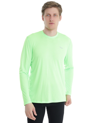 Футболка с длинным рукавом Saucony Stopwatch Long Sleeve Vizi Slime