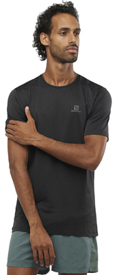 Футболка беговая SALOMON Agile Training Tee M Black