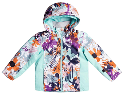 Куртка сноубордическая детская Roxy Snowy Tale Snow Jacket Girl's Bright White New Naive Rg