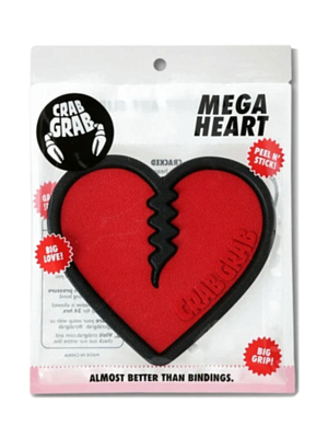 Наклейка на сноуборд CRABGRAB Mega Heart 6 Pack Red