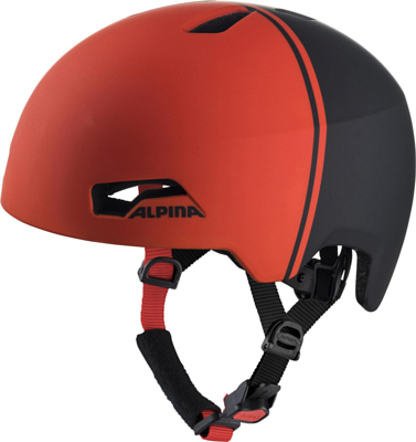 Велошлем Alpina 2021 Hackney Black/Red Matt