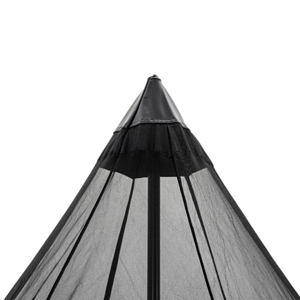 Палатка кемпинговая BlackDog Pyramid Tent M With Skirt Black Silver