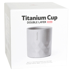 Кружка Naturehike Double-Layer Titanium Cup 280 ml Titanium