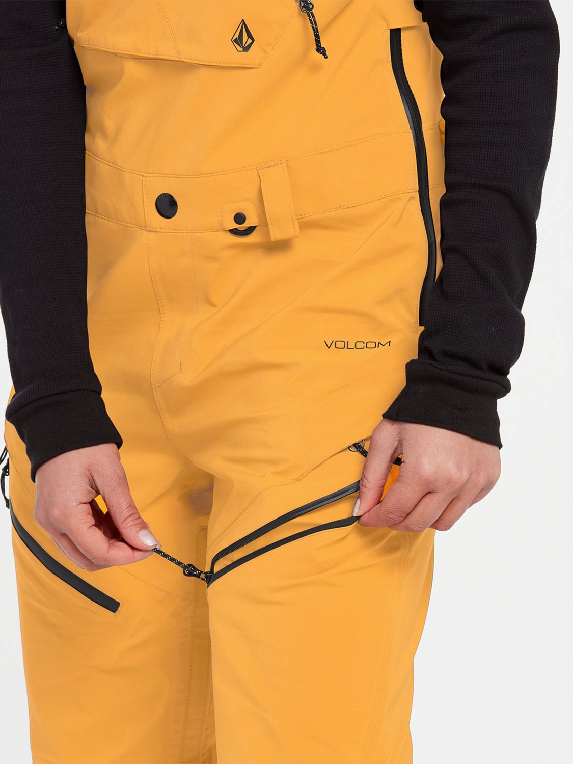 Полукомбинезон сноубордический Volcom Elm Stretch Gore Bib Overall Resin Gold