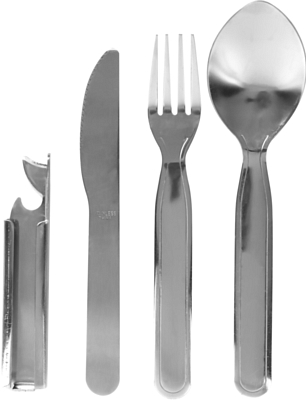 Столовые приборы Easy Camp Travel Cutlery Deluxe Grey