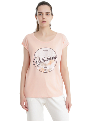 Футболка для активного отдыха BILLABONG 2019 All Night Tee Rose Quartz